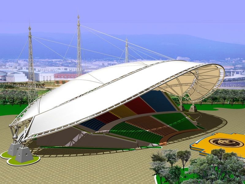 黑龙江体育场膜结构